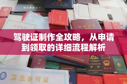兖州驾驶证制作全攻略，从申请到领取的详细流程解析